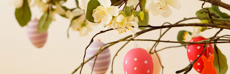 Osterdekoration aus dem eigenen Garten